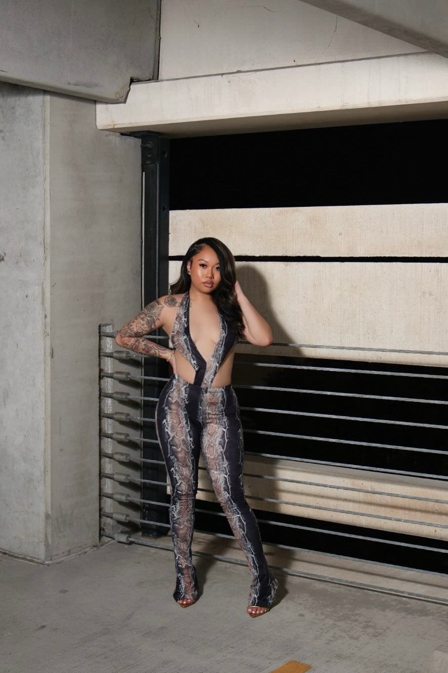 sexy snake jumpsuit